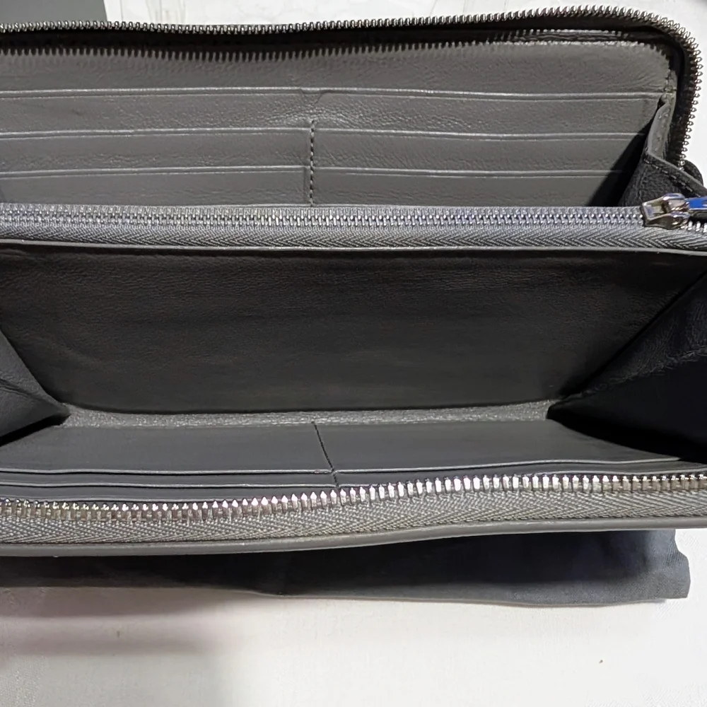 Balenciaga Gray Zip Around Leather Wallet🔥🔥 - Picture 10 of 16